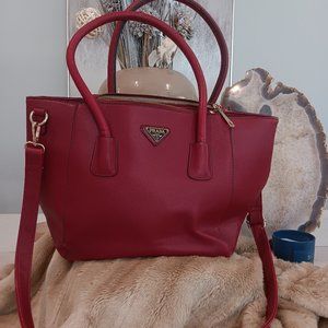 VINTAGE Red PRADA MILANO purse Pre-Owned